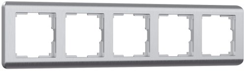 Рамка универсальная Werkel Stream 5-м. серебро фото Рамка универсальная Werkel Stream 5-м. серебро картинка